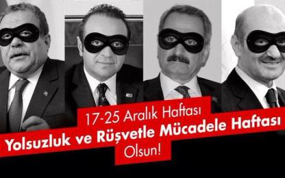 Yolsuzluk ve Rüşvetle Mücadele Haftası Başladı