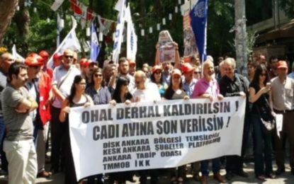 Emekçilerden OHAL tepkisi: Cadı avına son verilsin