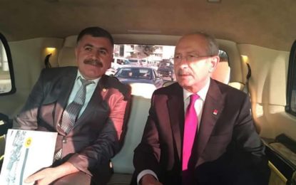 Eğitim Sen Adana Şube Başkanı Ahmet Karagöz Kemal Kılıçdaroğlu ile görüştü