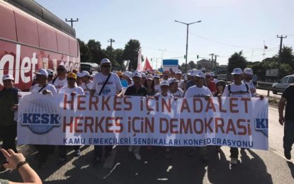 KESK Adalet Yürüyüşünde
